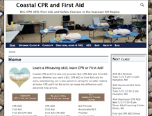 Tablet Screenshot of coastalcpr.com